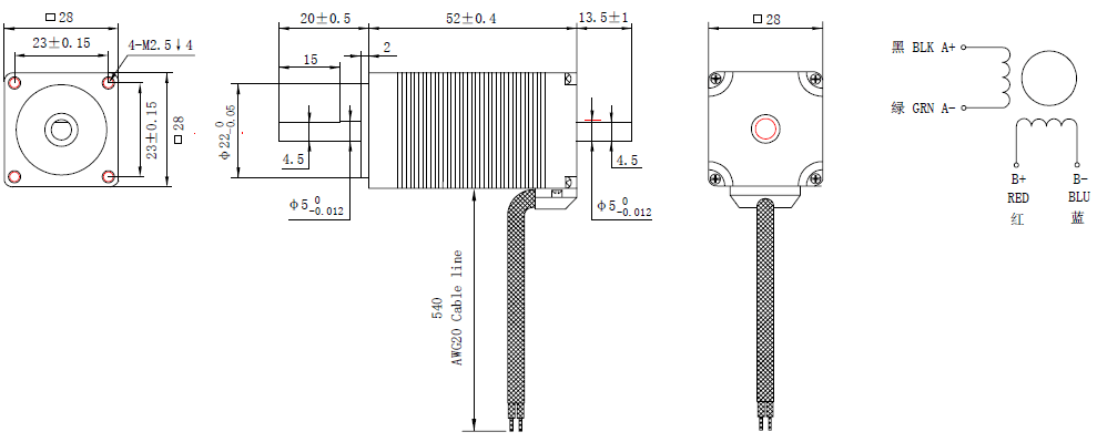 NEMA 11 Rear Shaft Motor