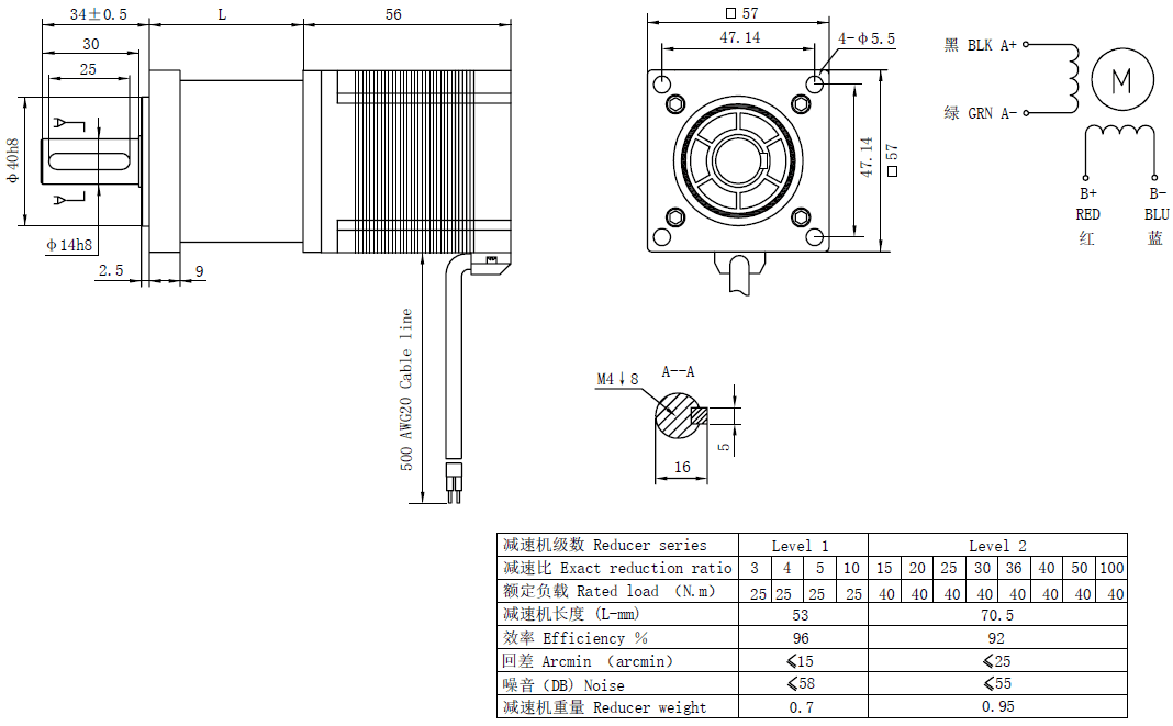 NEMA 23 Precision Geared Stepper