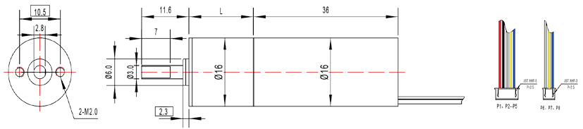 16mm Geared DC Motor 12V