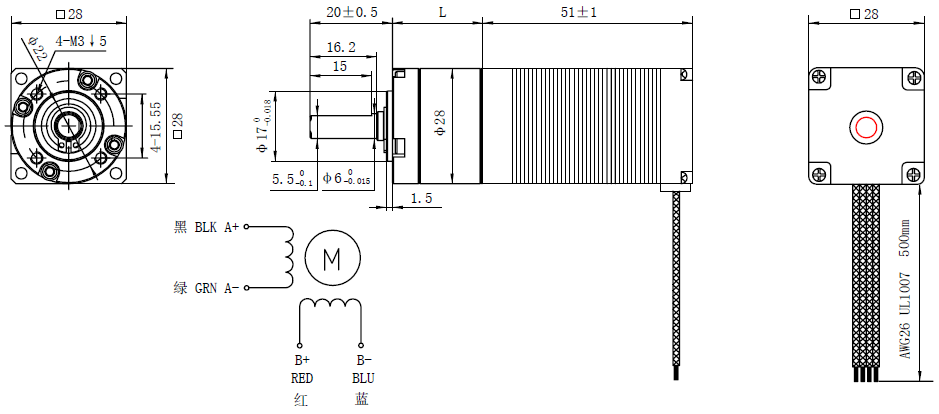Robot Motor NEMA 11 Geared Stepper Motor Precision Planetary Gearbox