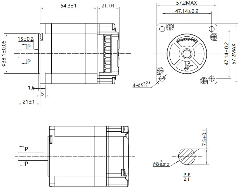 NEMA 23 integrated closed-loop drive motor 1-3Nm