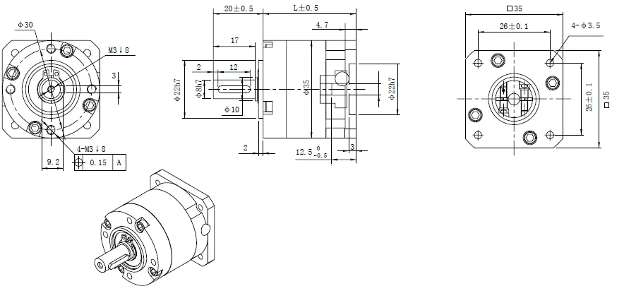 35mm Precise Planetary Gearbox