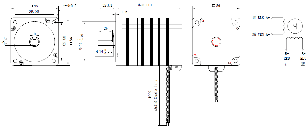 NEMA 34 Motor 8-5Nm