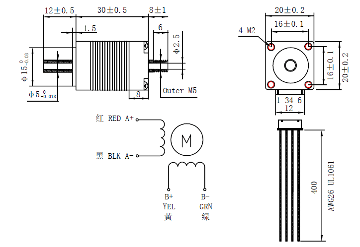 NEMA 8 Hollow Shaft Motor
