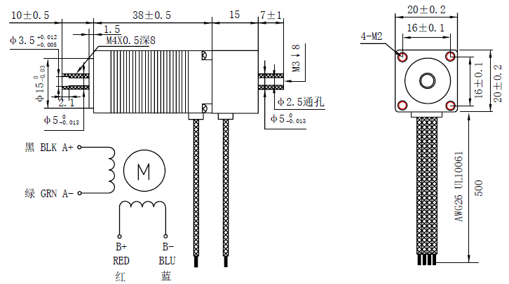 NEMA 8 Hollow Shaft Closed Loop stepper Motor