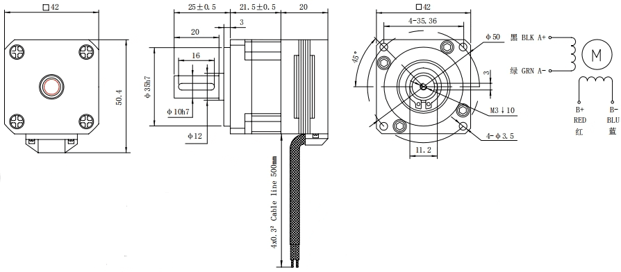 NEMA 17 Ultrathin Geared Motor