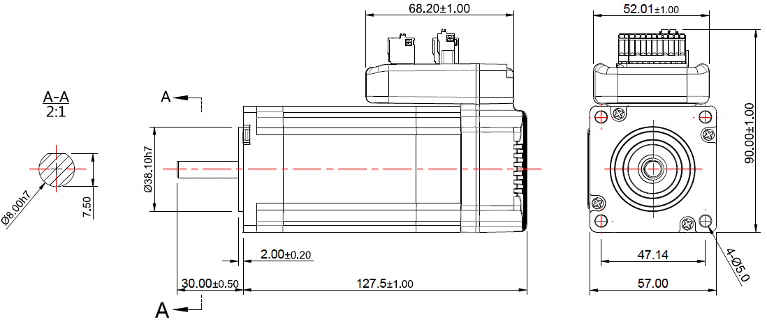 NEMA 23 Integrated Servo Motor 140W