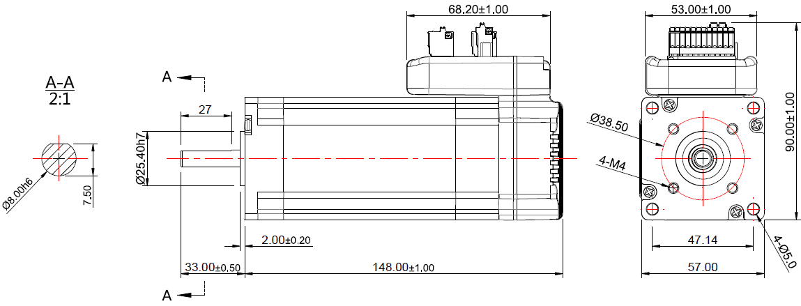 NEMA 23 Integrated Servo Motor 180W