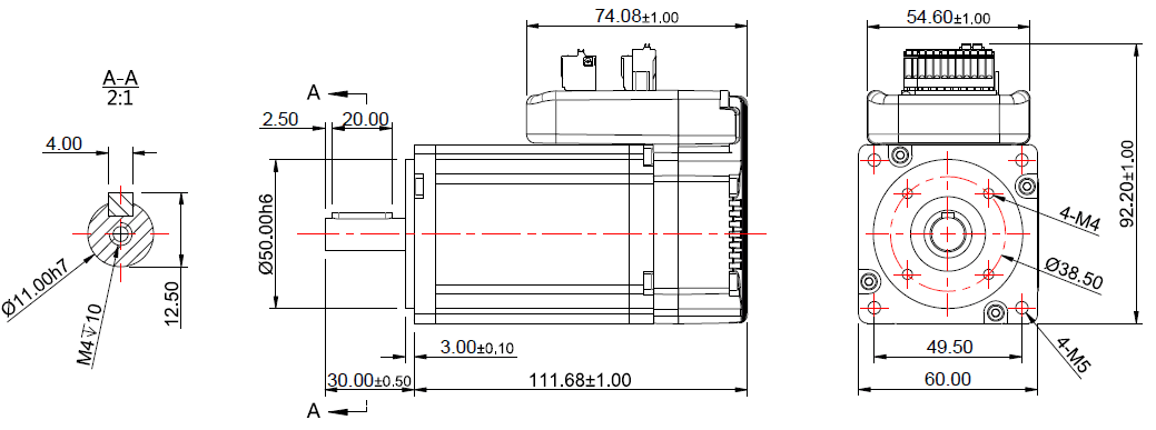 NEMA 24 Integrated Servo Motor 200W