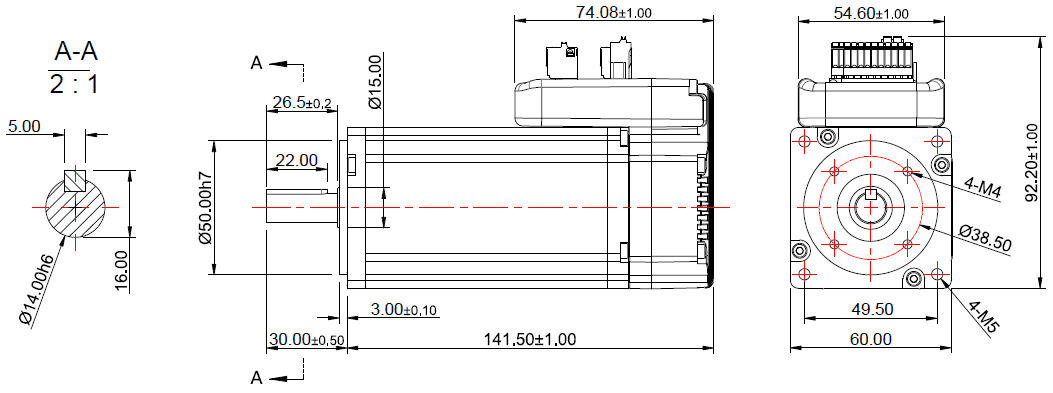 NEMA 24 Integrated Servo Motor 400W
