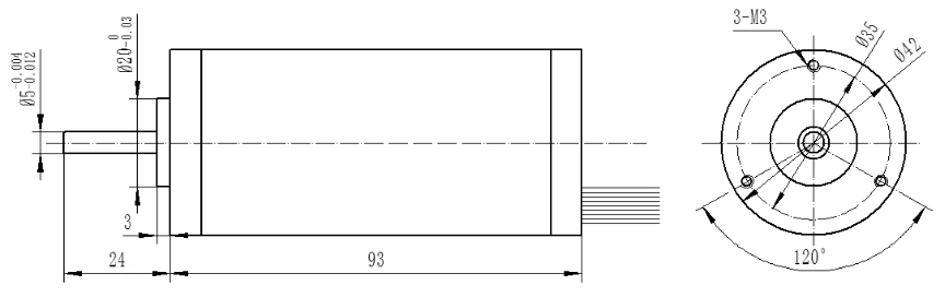 42mm Round BLDC Motor