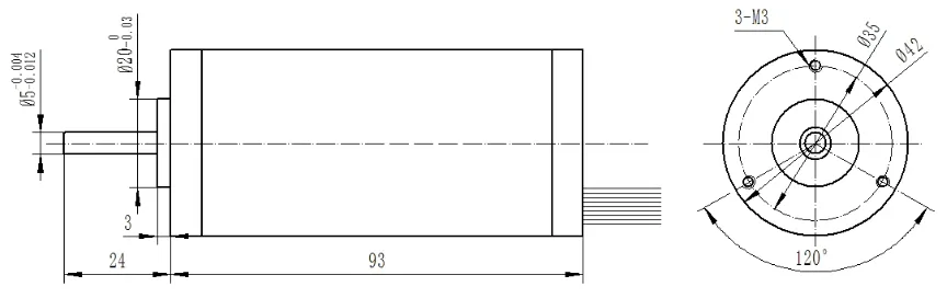 42mm Round BLDC Motor
