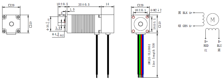 NEMA 8 Brake Stepper Motor