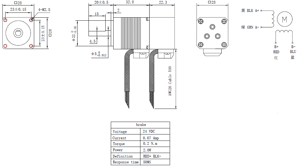 NEMA 11 Stepper Motor Brake
